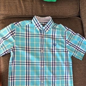Boys Chaps short sleeved button down shirt